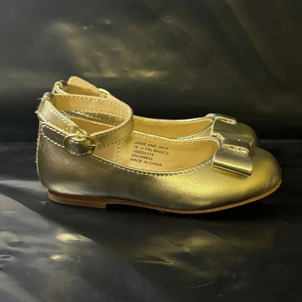 Janie and Jack metallic gold